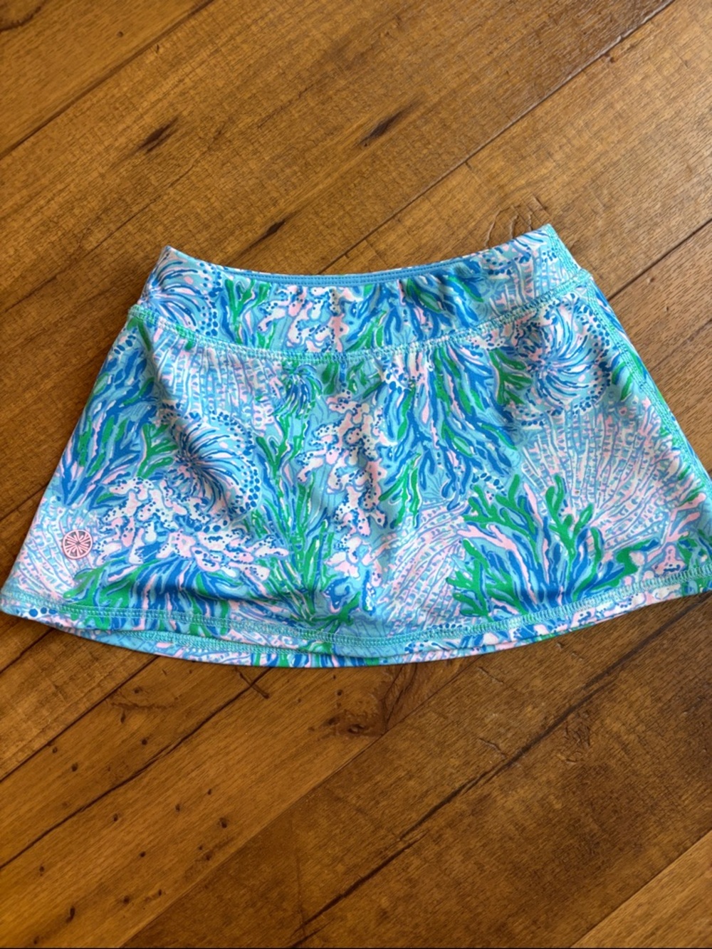 Lilly Pulitzer Blue, Green & Pink Printed Skort